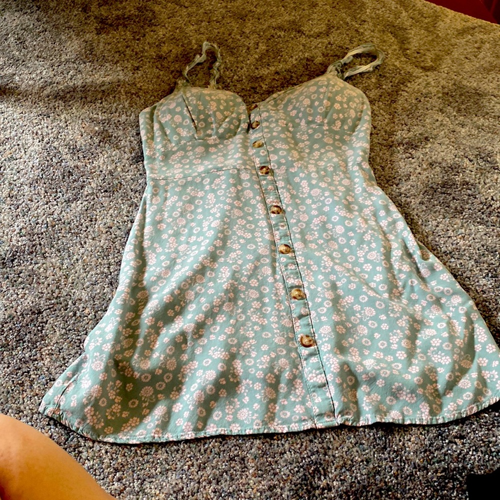Floral mint dress